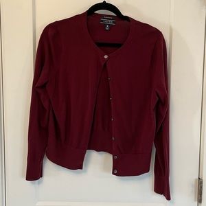 Lands’ End Button Up Cardigan Sweater